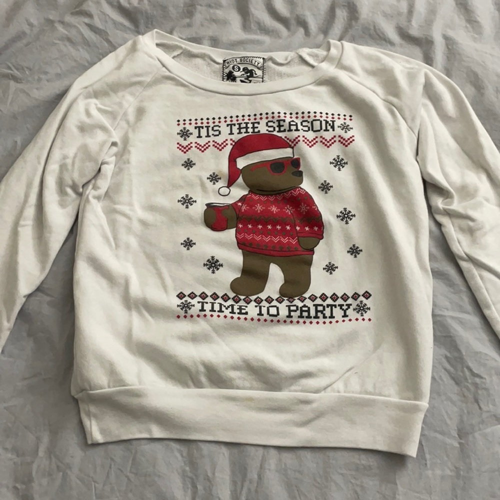 Funny “ugly” Christmas crewneck sweater / sweatshirt, size small